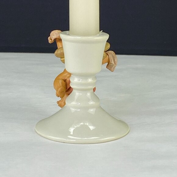 Vintage RR Roman O Holy Night Candlestick with Cherub Angel - Picture 4 of 10